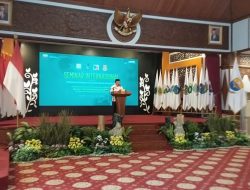 Gubernur membuka seminar internasional ” kalaborasi pengusaha petani muda mendunia” kerjasama Nusantara resaurce institute &Badan koordinasi (BATKO) himpunan mahasiswa Islam Jambi.