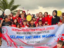 Gelar Aksi Simpatik di Simpang BI dan Ancol Jambi , IPWJ : HAN Tahun 2022,Komitmen Bersama Memenuhi Hak Anak