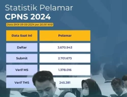 Tutup Hari Ini, Jumlah Pelamar CPNS 2024 Sudah 3,67 Juta, Cek Daftar Instansi yang Sepi Peminat